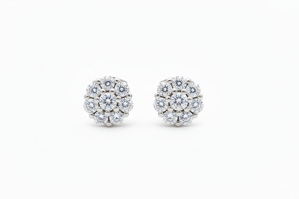 Coppia di orecchini magic misura grande in argento 925 nickel free