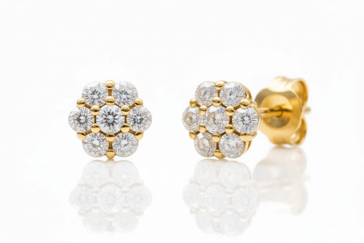 Coppia di orecchini magic misura grande in argento 925 nickel free