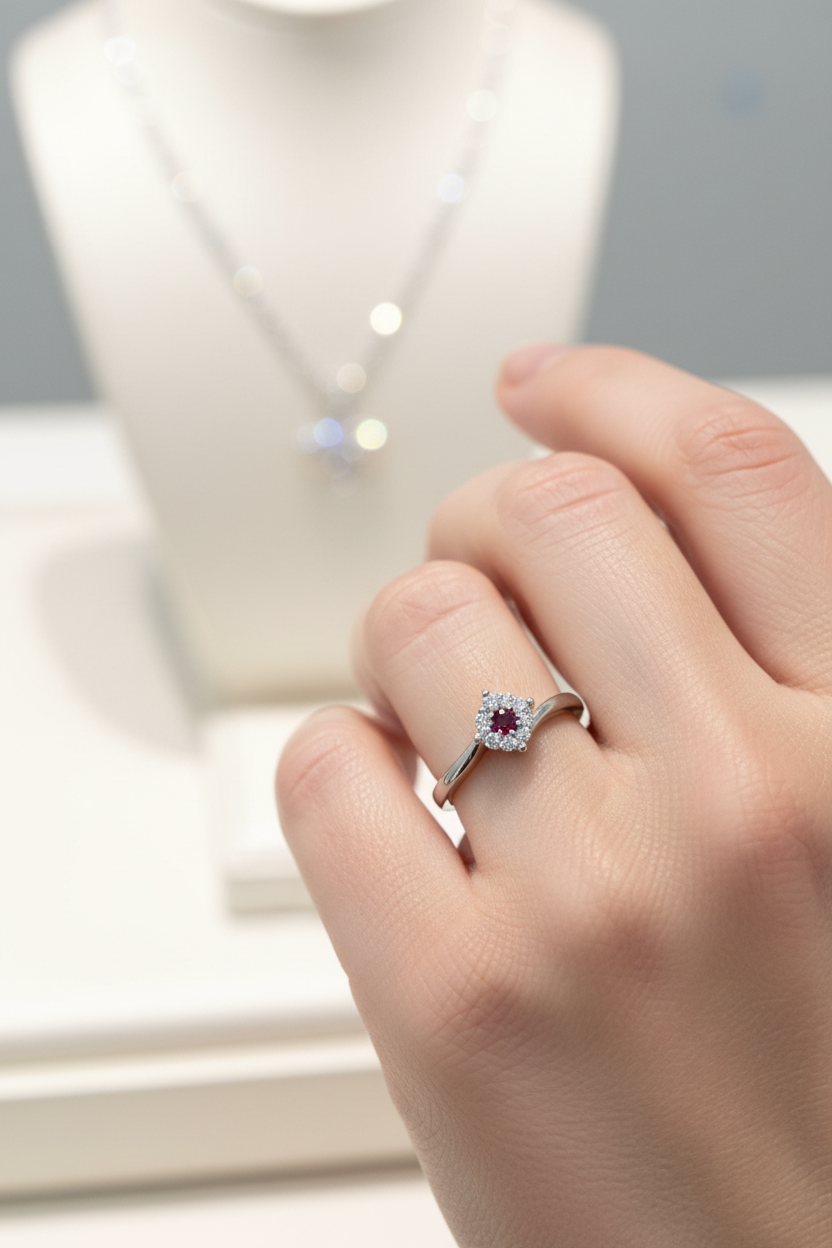 Anello solitario magic in argento 925