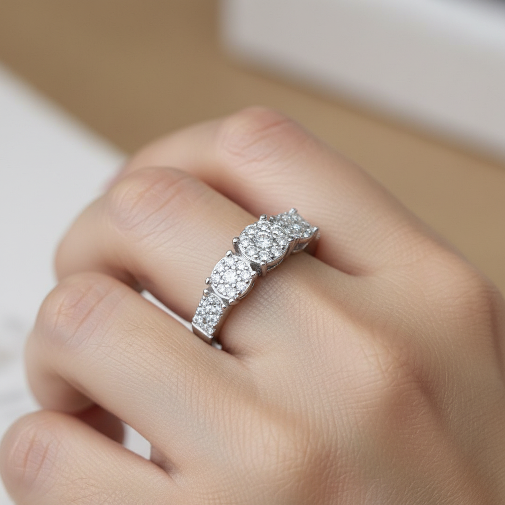 Anello Veretta Magic in Argento 925 Gioiello Elegante con Design Brillante e Dettagli Intricati per Occasioni Speciali