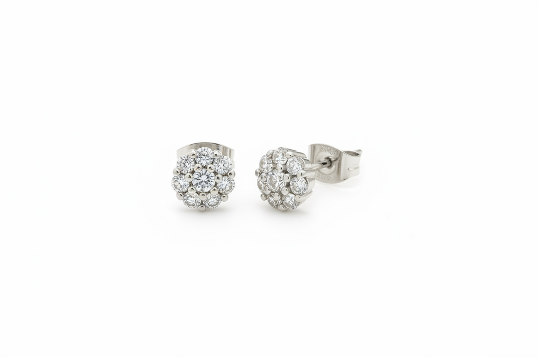 Coppia di orecchini magic misura media in argento 925 nickel free