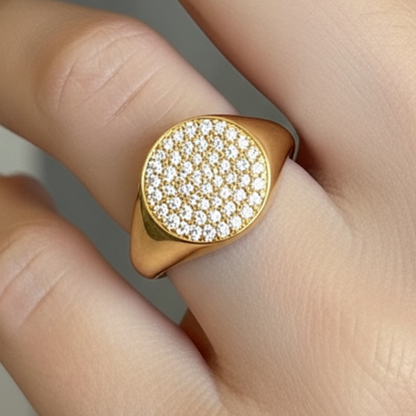 Anello “Luna Pavé” in argento 925