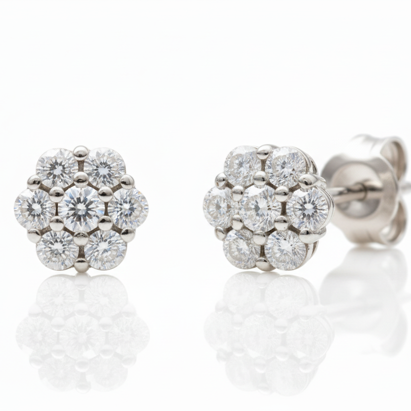 Coppia di orecchini magic misura grande in argento 925 nickel free