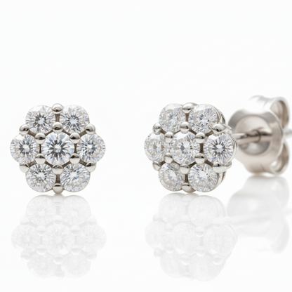 Coppia di orecchini magic misura grande in argento 925 nickel free