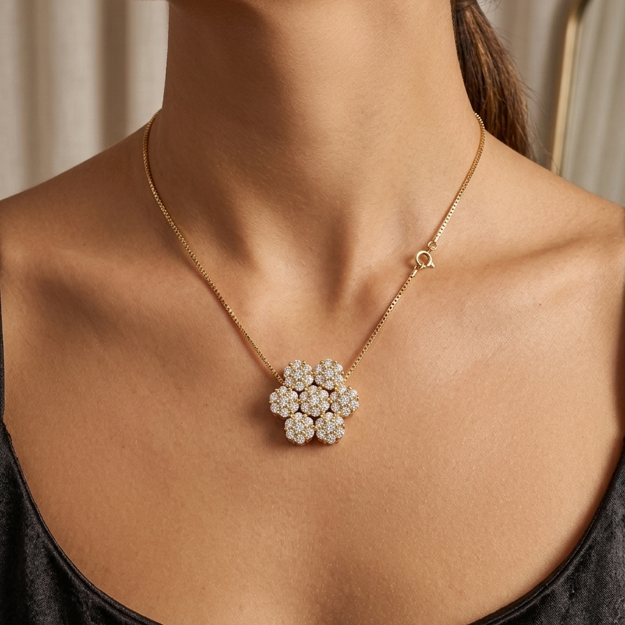 Collana Margherita in argento 925